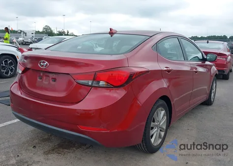 2016 Hyundai Elantra Se from USA, damaged, VIN 5NPDH4AE0GH723114